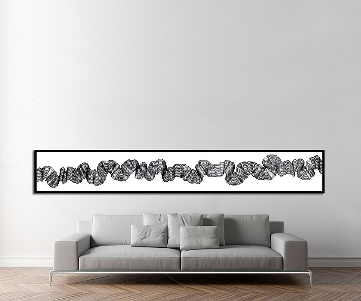 Abstract Giclee Print By Sumit Mehndiratta, 154 X 21", Cryo, Original Artwork