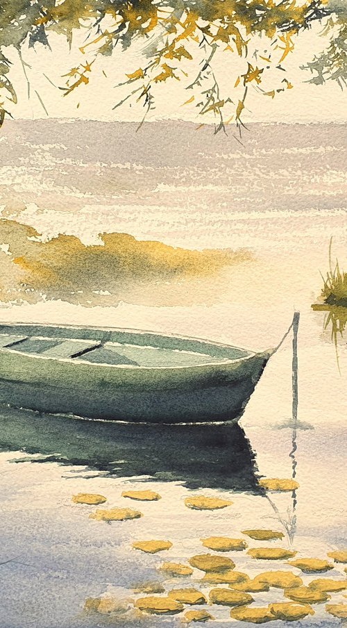 Boat on Still Water by Charles Pierson