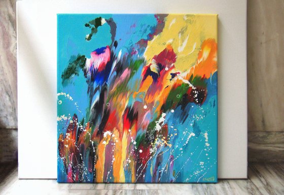 "Happy Day" Original Abstract Painting on canvas