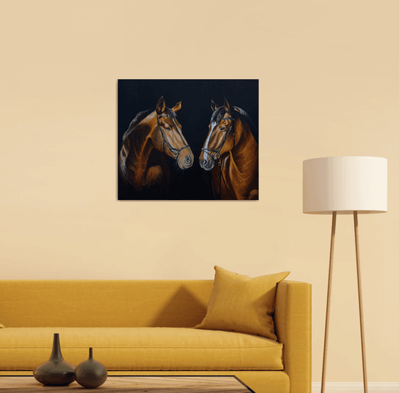 Thoroughbred horses