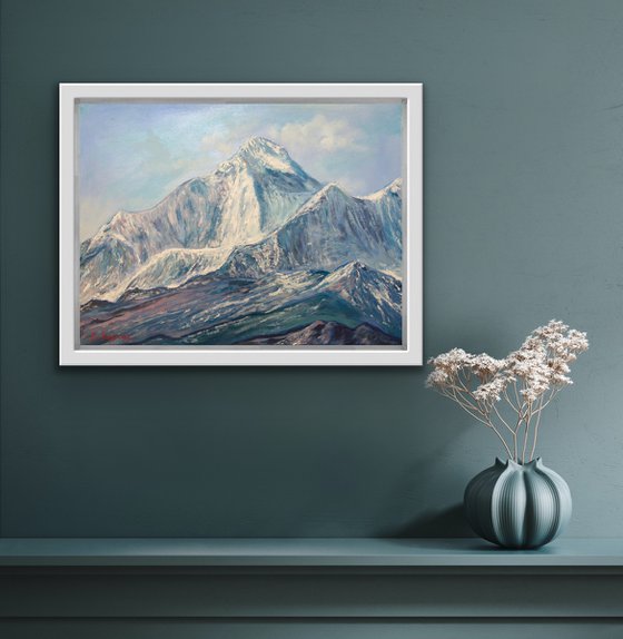 Dhaulagiri Massif Original Nepal Mountain Landscape