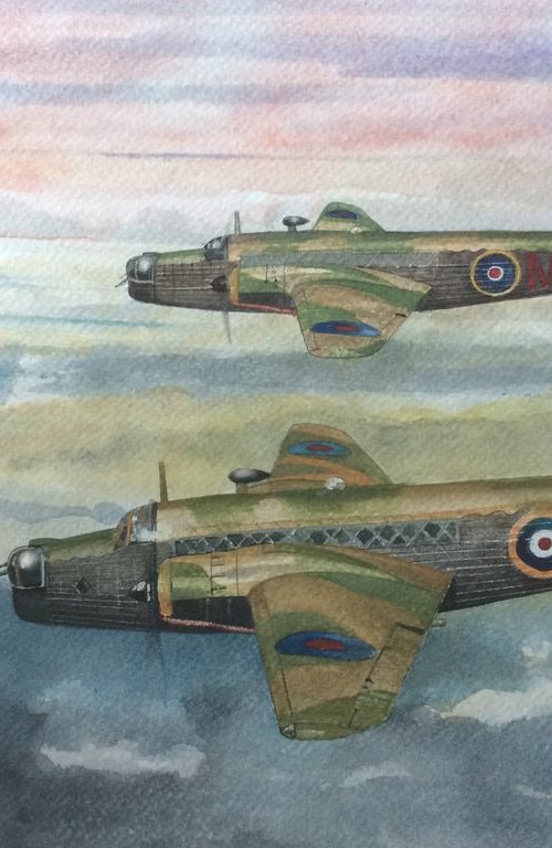 RAF Vickers  Wellingtons by John Lowerson