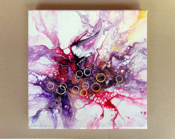 "Emotions #4"  Abstract Small painting