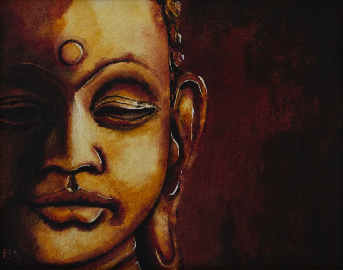 Golden Buddha 2 by Ruth Archer