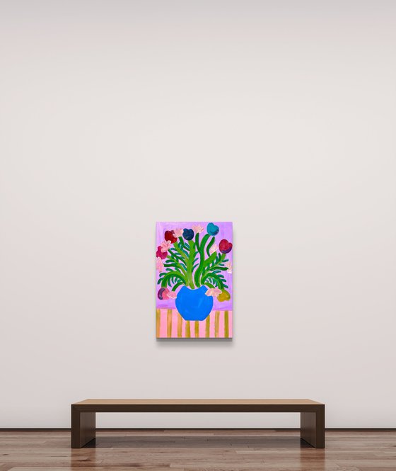 Tulips and petunias