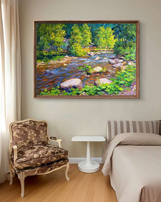 April morning at the temple