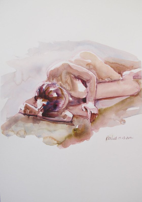 reclining female nude