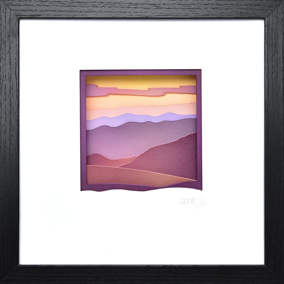 Landscape Sculpture By Olga Skorokhod, 10 X 10", Death Valley National Park #2, Original Artwork