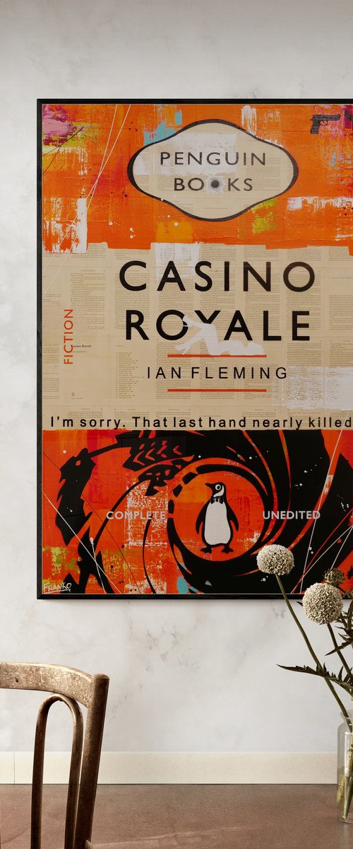 Royale Bond 140cm x 100cm Textured Book Page Urban Pop Art by Franko