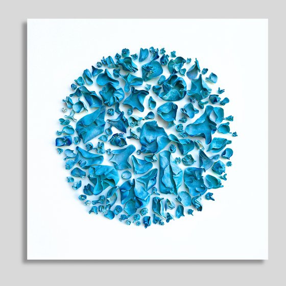 Connection, blue #28 (36"x36")