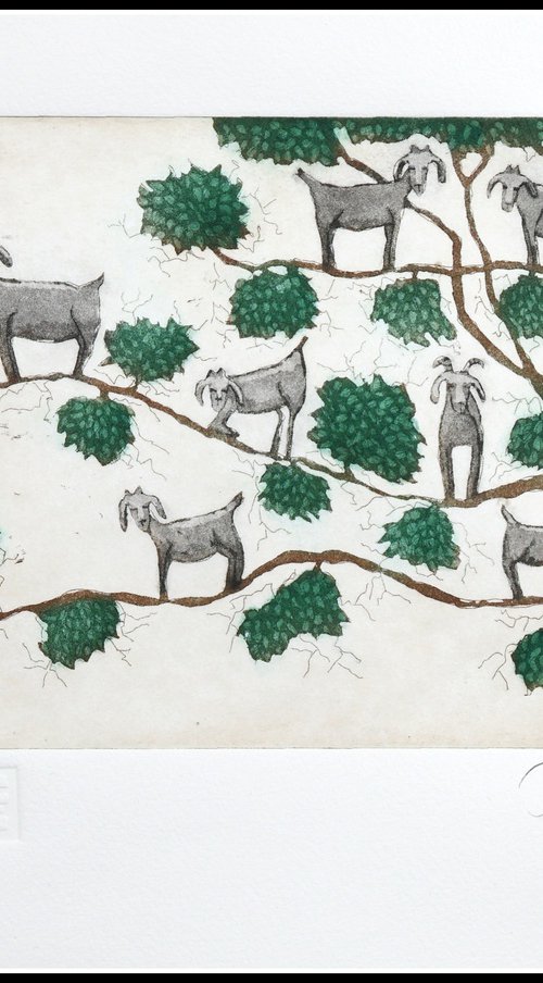 Goats in a Tree by Mariann Johansen-Ellis
