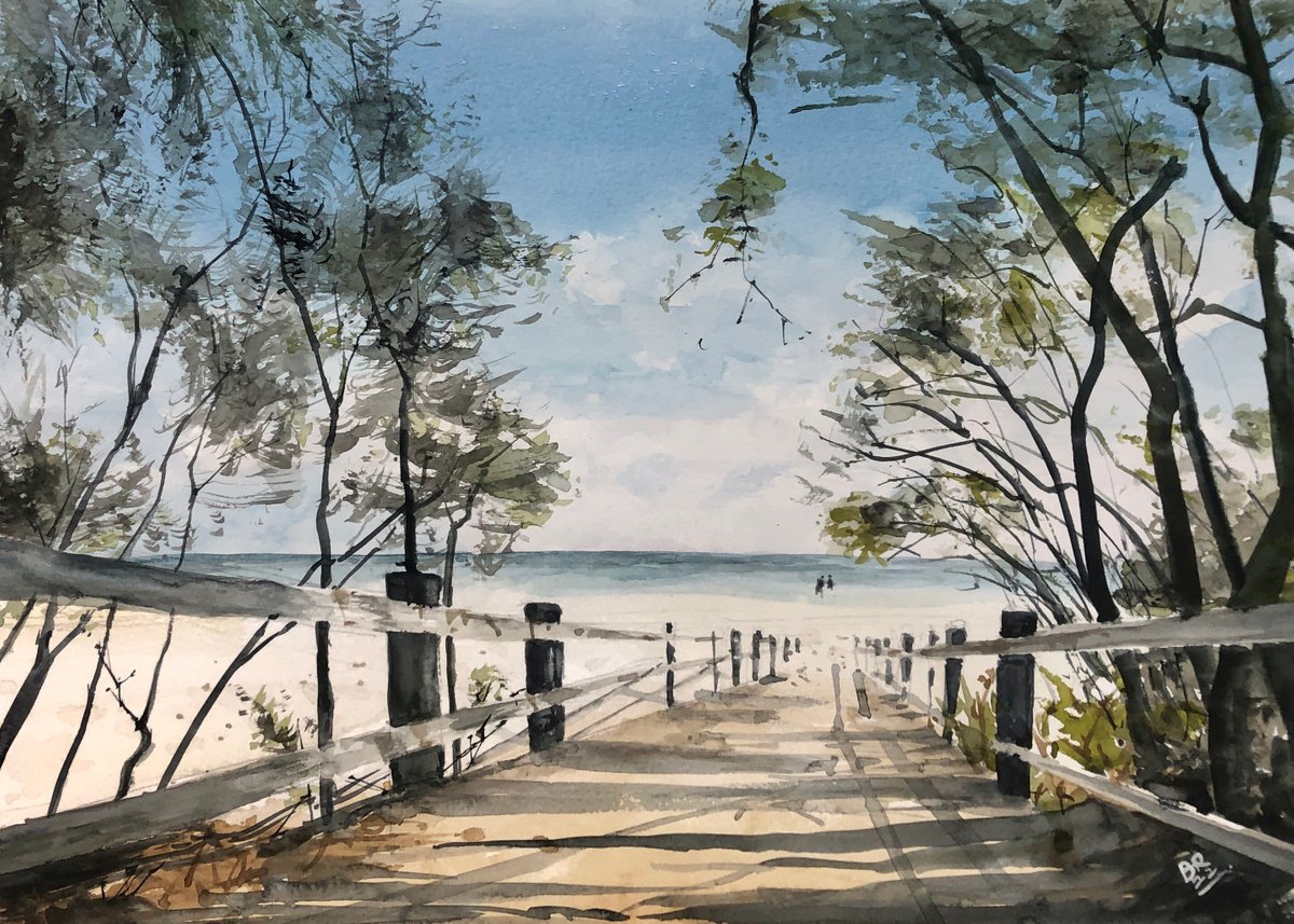 On the Beach by Bernd Rieve