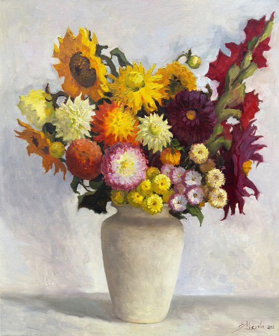 Colorful Flowers Still Life