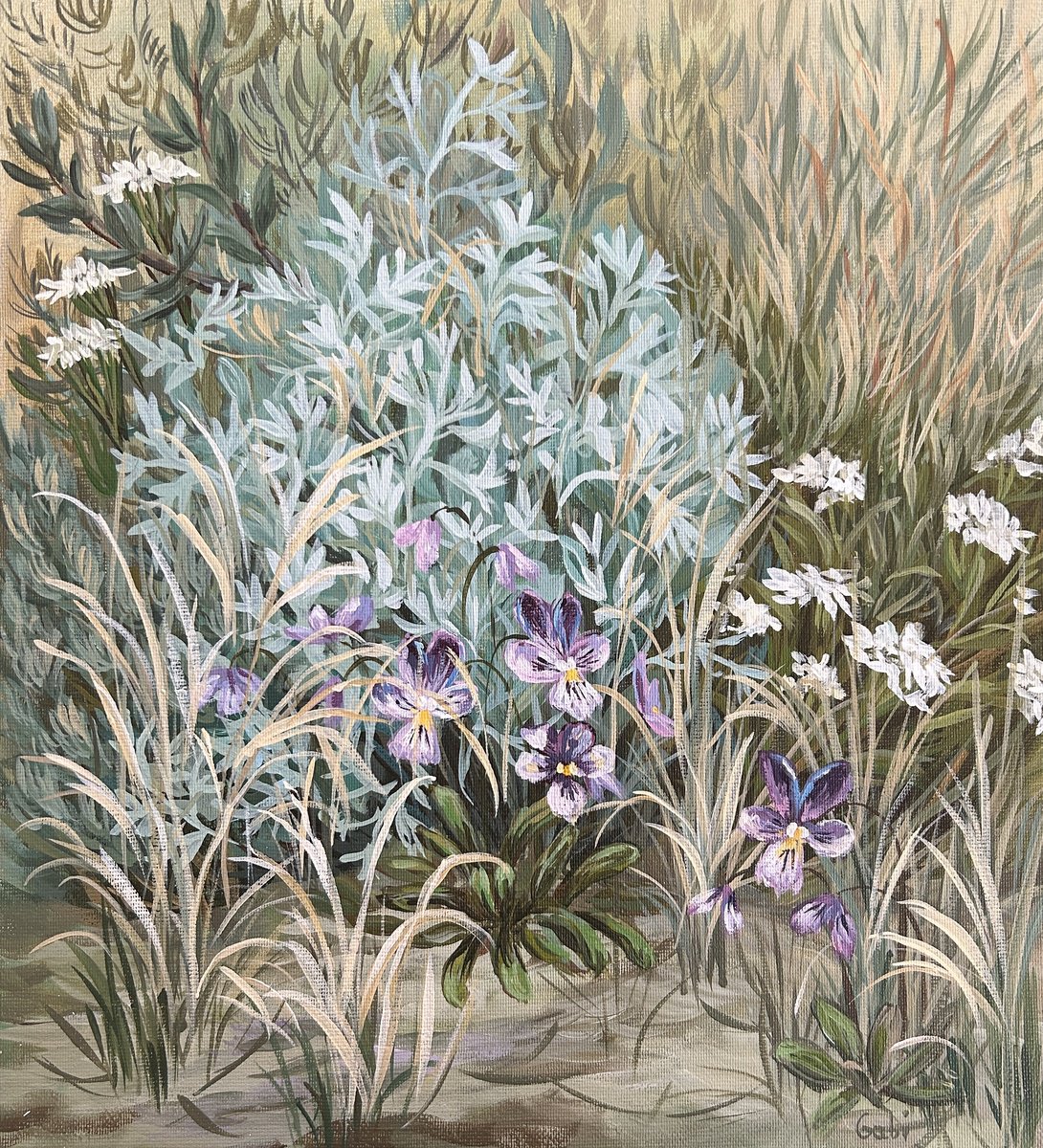  Blooms In The Dunes By Gabriele Prismantaite, 12 X 13, Artwork For Sale On Artfinder