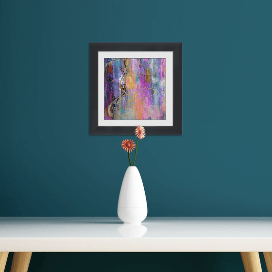 Abstraction #9 - Framed and ready to hang - original abstract painting
