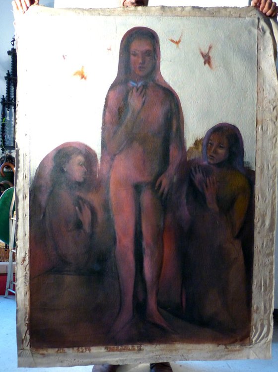 IDOLATRY, oil on canvas 130x89 cm