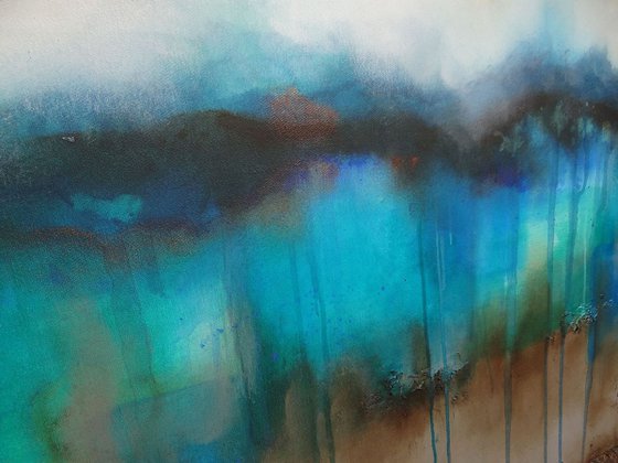 blue fusion (150 x 60 cm )