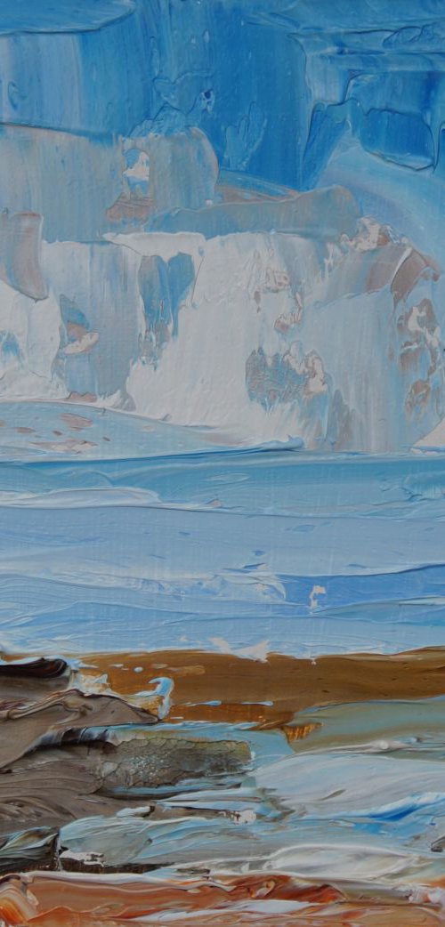 Whitstable Low Tide Hazy Day by Ann Palmer