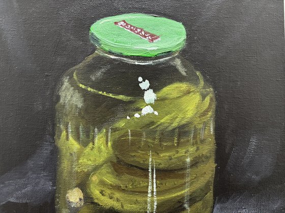Jar of Pickles Still Life