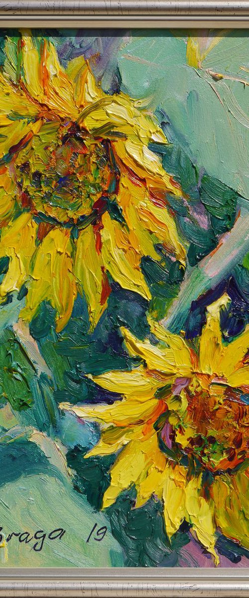 Sunflowers (framed) by Dima Braga