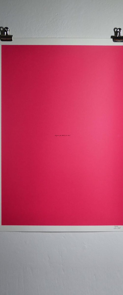 why are you standing so close? by Colour Black