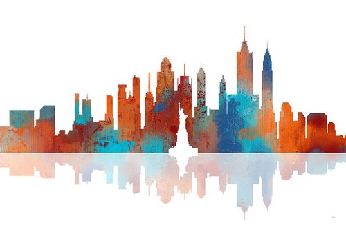 New York Skyline 1 by Marlene Watson