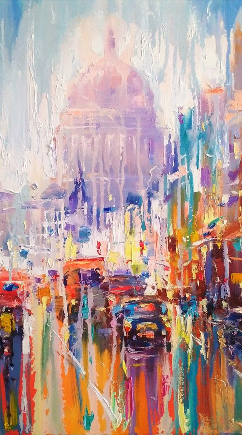 Abstract cityscape (London) by Andrej  Ostapchuk