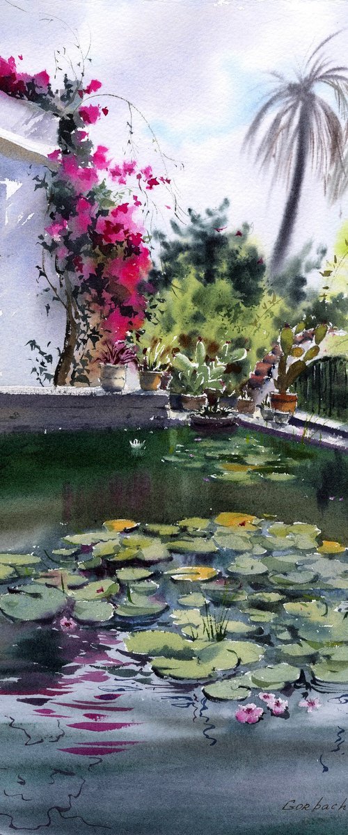 Pond with water lilies #2 by Eugenia Gorbacheva