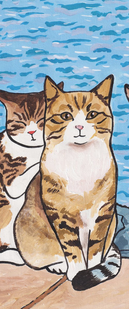 "Kittens On The Marina Embankment " by Alexandra Dobreikin