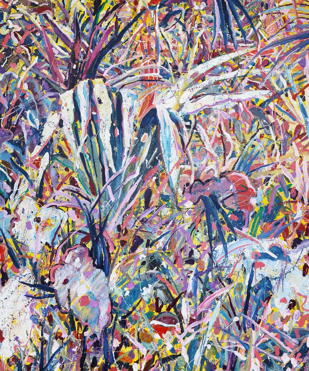 Organic Landscape Oil Painting By Dominic Virtosu, 59 X 71, Exploring Within, Original Artwork