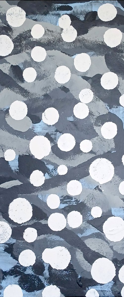Spotty Pop Painting - JIZZ 02 - Ivory by jérôme hémain