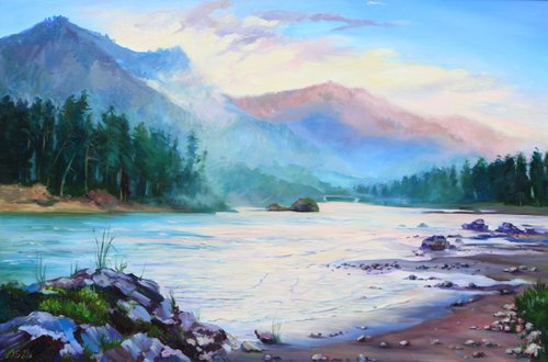 Katun' River by Anna Schill