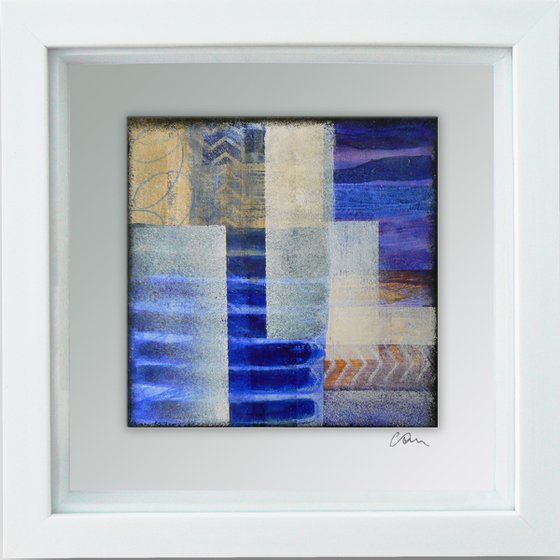Framed ready to hang original abstract  - Cahier #15