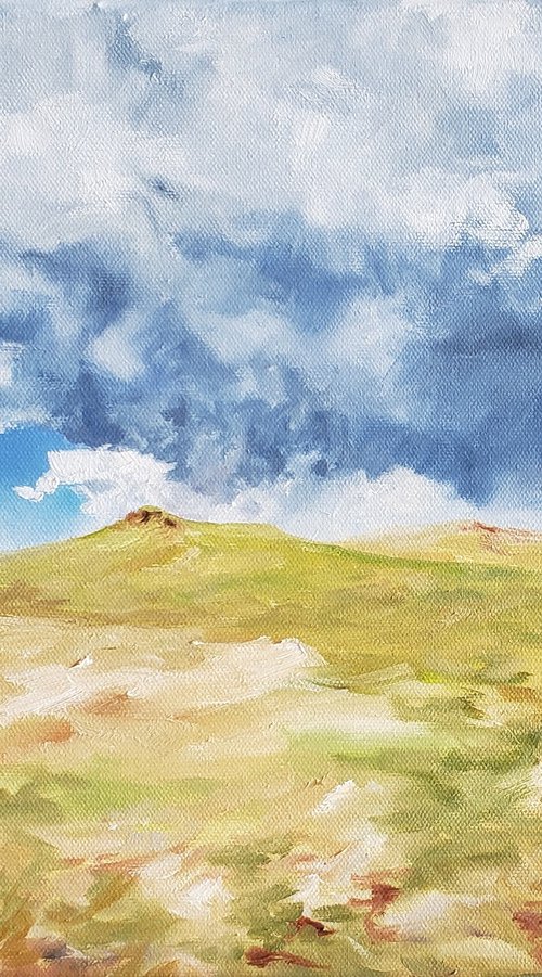 "New Growth" - Landscape - Bison by Katrina Case