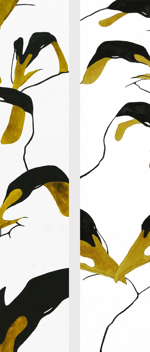 Diptych Kisses by Karina Danylchuk