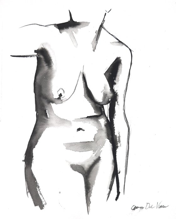 Nude in ink