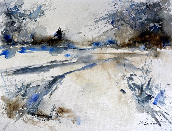 Frozen whispers -watercolor