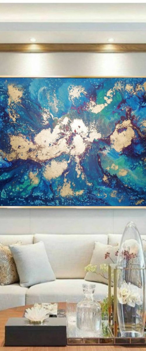 Unknown depths (100x150cm) by Eleni Denart