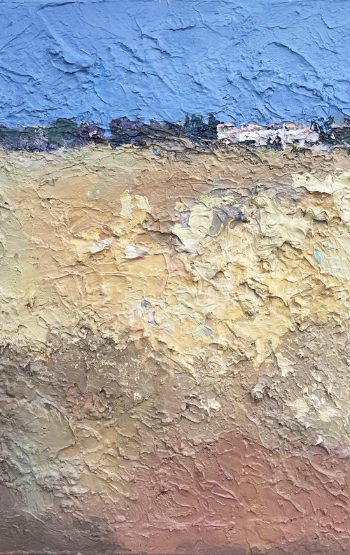 Abstract Landscape Oil Painting - Modern Art by Agostino Veroni