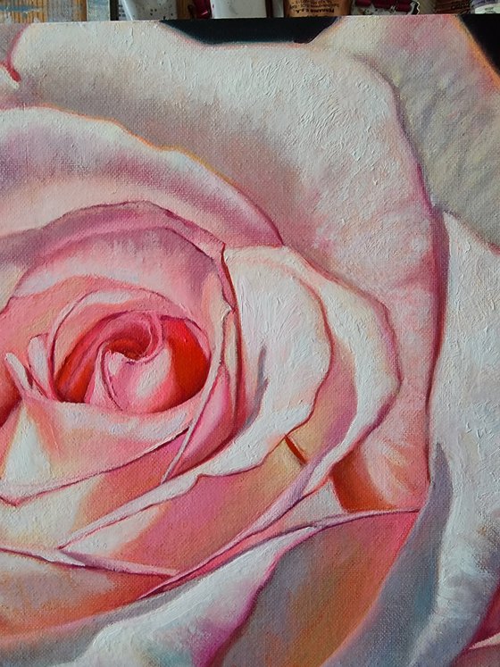 "The scent of tenderness.  "   flowers  liGHt original painting  GIFT (2022)