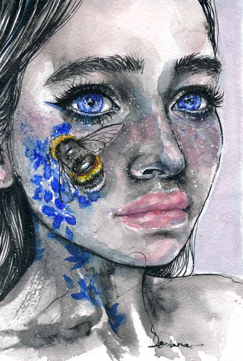 Bee Blue by Doriana Popa