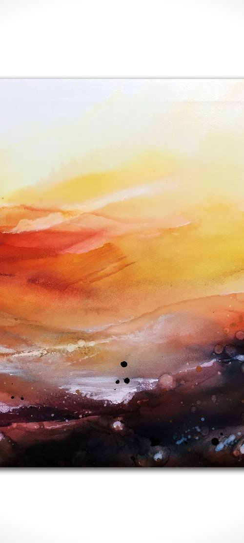 Ablaze Landscape by Carol Wood