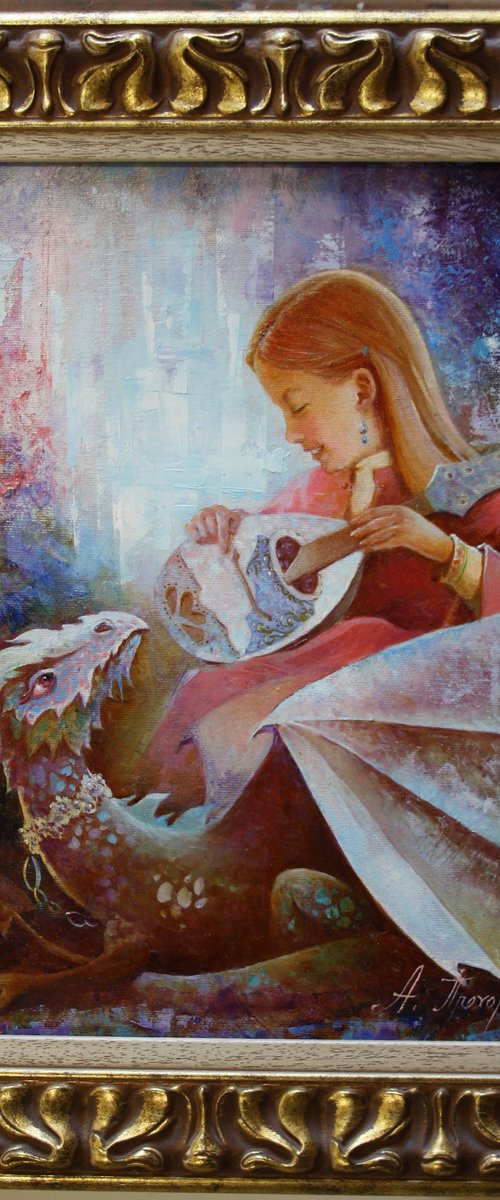 Девочка и дракон.Анна добродий by Alexandr Dobrodiy