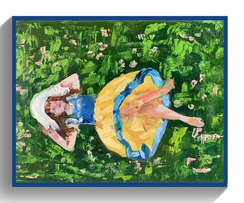 The girl in the meadow by Vita Schagen