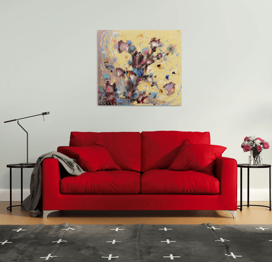 "Lovely Sunny Garden" Large Painting