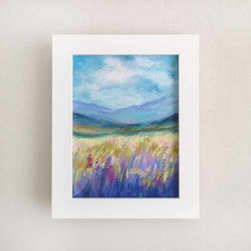Mountain landscape "Lavender field" by Olga Grigo