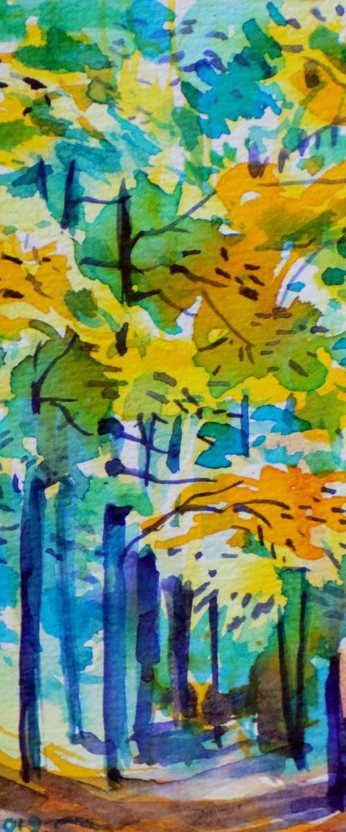 Yellow leaves by Maja Grecic