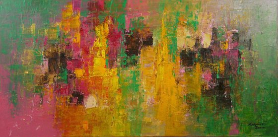 Shades Of Vibrant Health  (Large, 120x60cm)