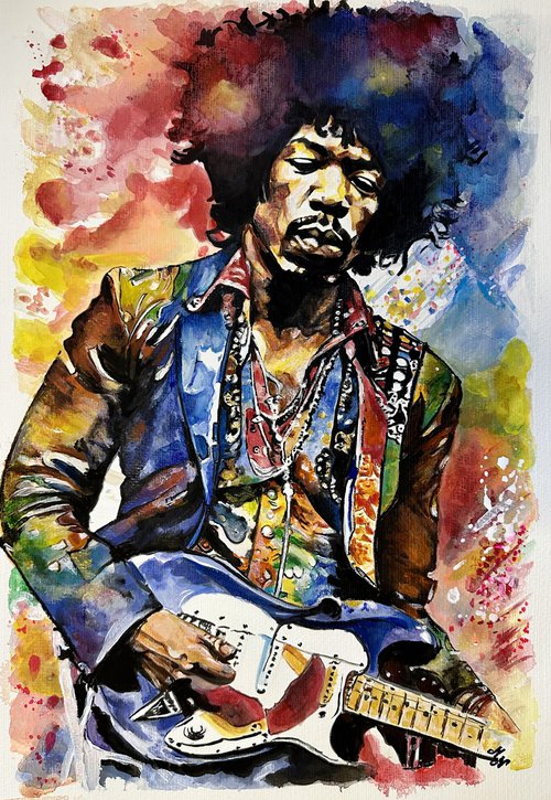 Colors of Jimi Hendrix by Misty Lady - M. Nierobisz