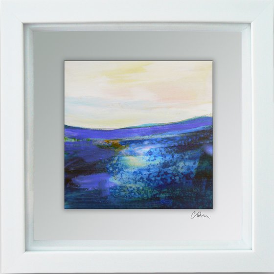 Framed ready to hang original abstract - abstract landscape #10